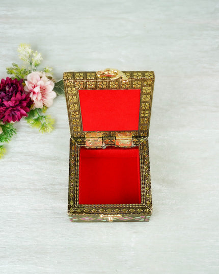 Jewel Box with Peacock Design - 4 inch - WBG2055