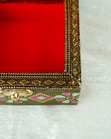 Jewel Box with Peacock Design - 4 inch - WBG2055