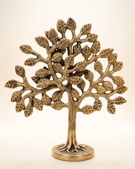 Brass Kalpavriksha Tree - Black Antique Finish - WL0055-2
