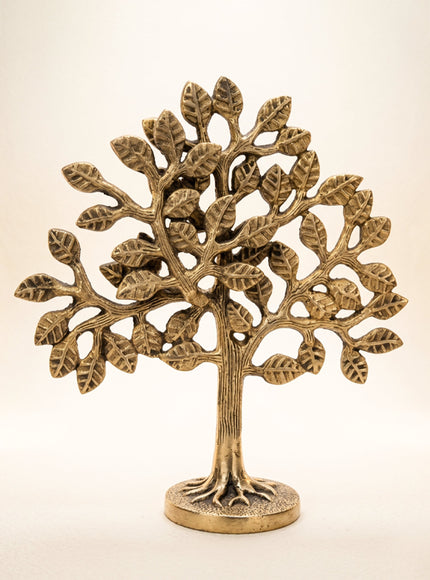 Brass Kalpavriksha Tree - Black Antique Finish - WL0055-2