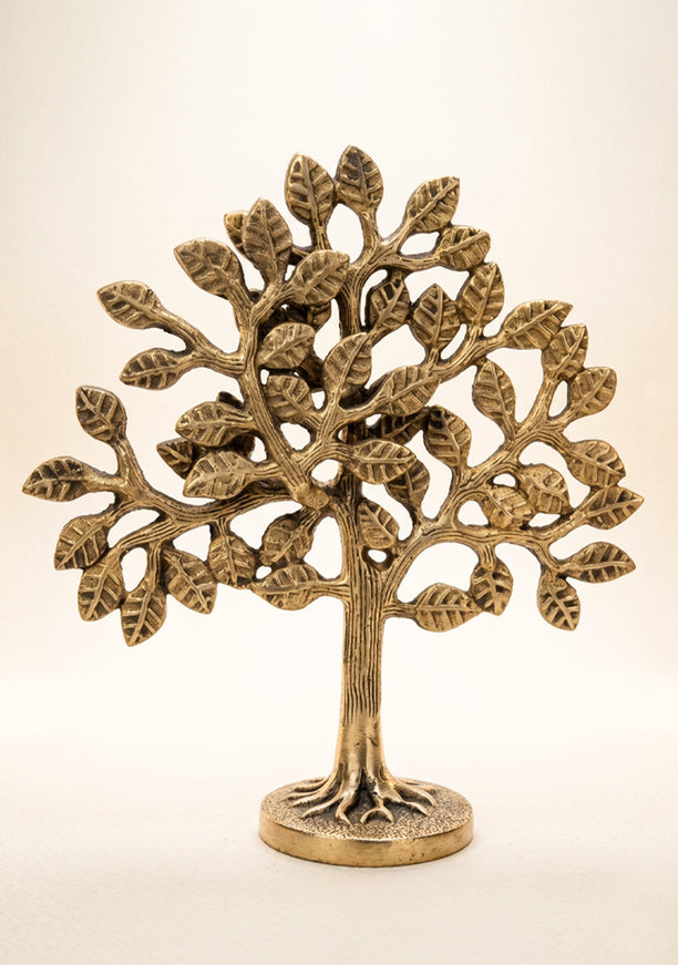 Brass Kalpavriksha Tree - Black Antique Finish - WL0055-2