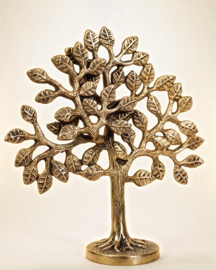 Brass Kalpavriksha Tree - Black Antique Finish - WL0055-2