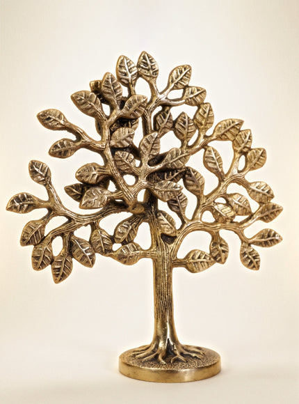 Brass Kalpavriksha Tree - Black Antique Finish - WL0055-2
