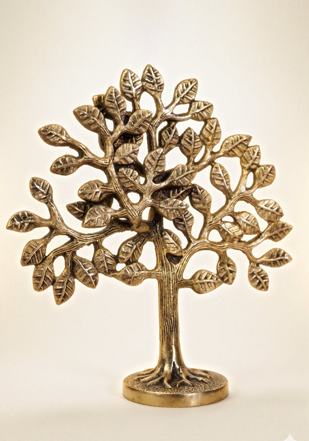 Brass Kalpavriksha Tree - Black Antique Finish - WL0055-2