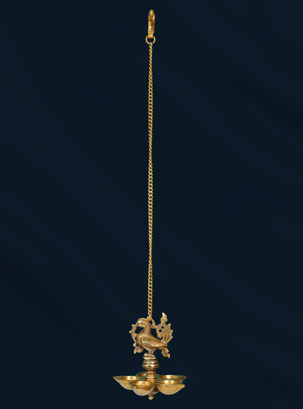 Brass Hanging Annapakshi Five-Face Diya - WL0057