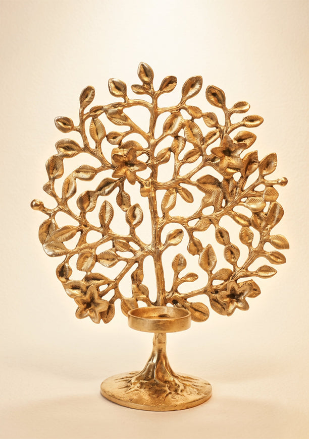 Brass Kalpavriksha with T-Light Holder - WL0587