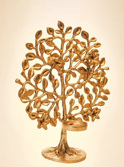 Brass Kalpavriksha with T-Light Holder - WL0587