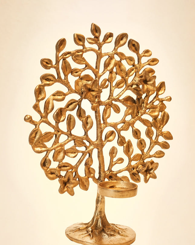 Brass Kalpavriksha with T-Light Holder - WL0587