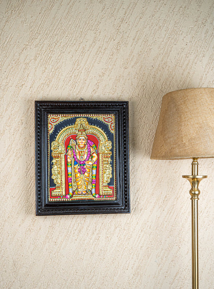 Tanjore Painting - Murugan - Semi Embossed - 15x12 inch - WL1941
