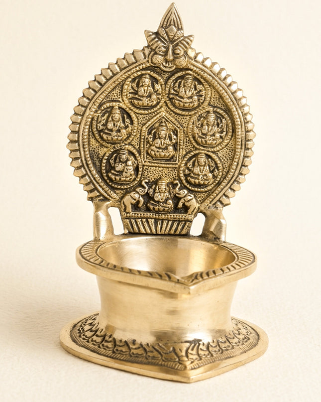 Brass Ashtalakshmi Diya - WL2082