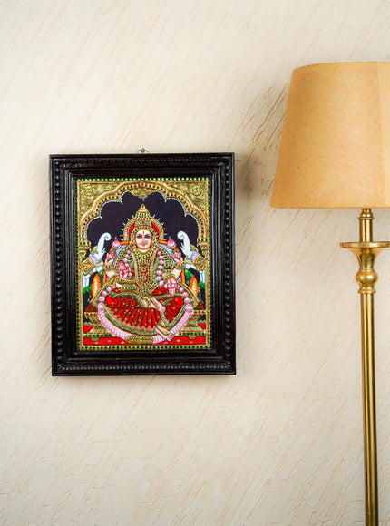 Tanjore Painting - Gajalakshmi - Flat (Gold Foil) - 15x12 inch - WL2452