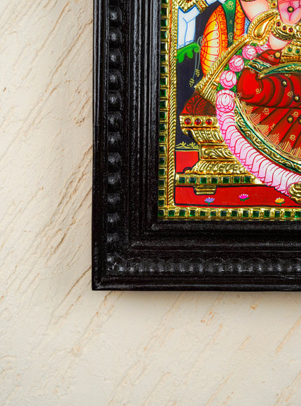Tanjore Painting - Gajalakshmi - Flat (Gold Foil) - 15x12 inch - WL2452