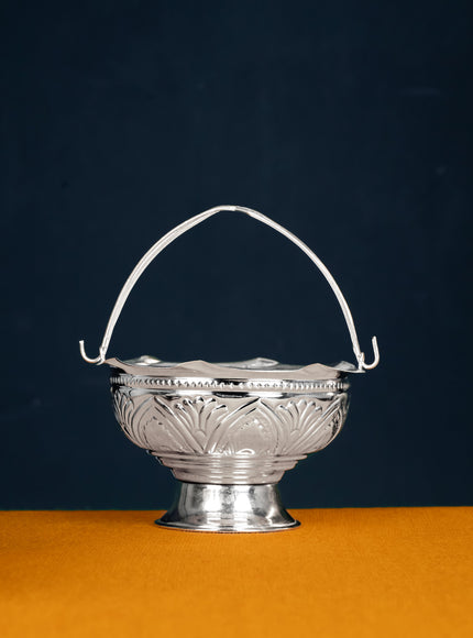 German Silver Pooja Basket - WL3571