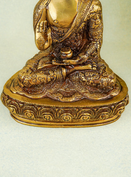 Brass Buddha Idol - 10 inch - WL4351