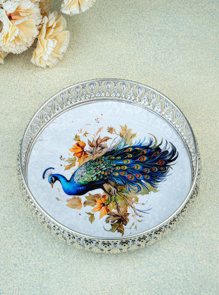 German Silver Tray - 8 inch - WL4820