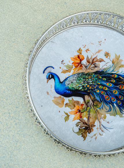 German Silver Tray - 8 inch - WL4820