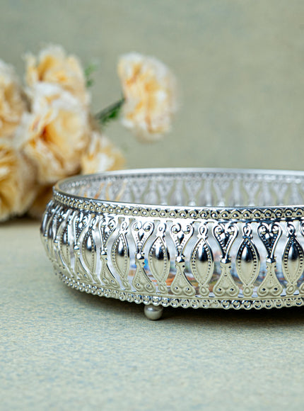 German Silver Tray - 8 inch - WL4820