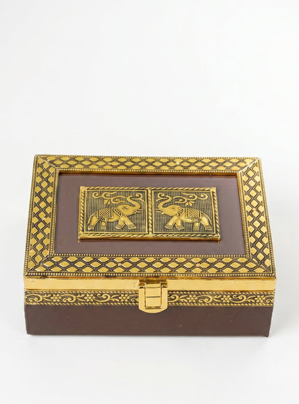 Wooden Jewel Box - ( 7*5 inch ) - WL4898