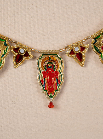 Designer Thoran with Ganesha - Gold - WBG1788-1