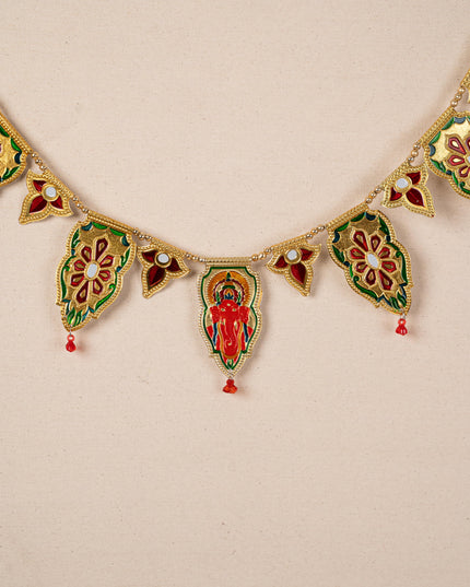 Designer Thoran with Ganesha - Gold - WBG1788-1