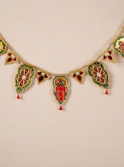Designer Thoran with Ganesha - Gold - WBG1788-1