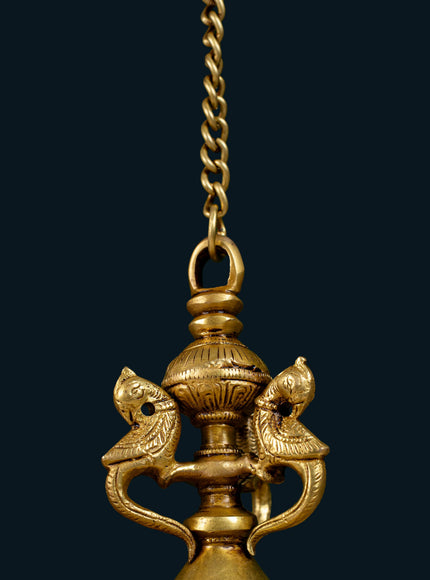 Brass Hanging Annapakshi Diya - 32 inch - WL5155