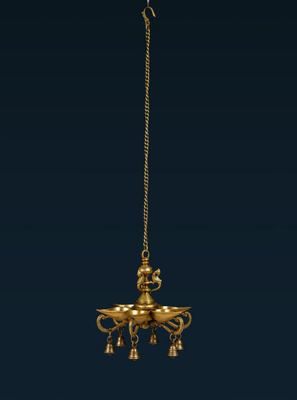 Brass Hanging Annapakshi Diya - 32 inch - WL5155