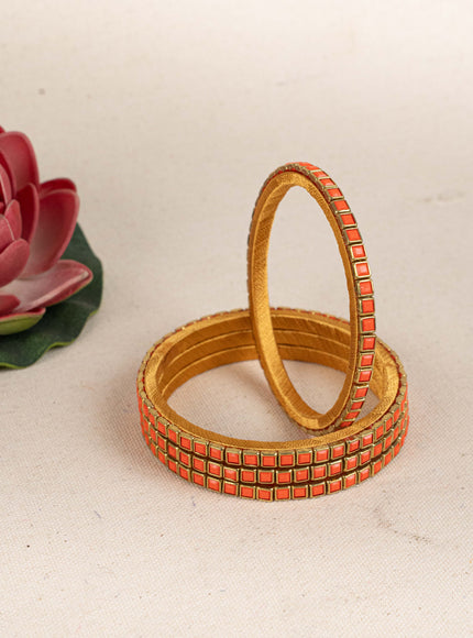 Kundan Bangles - Set of 4 - 2.8 inch - WL5166-2