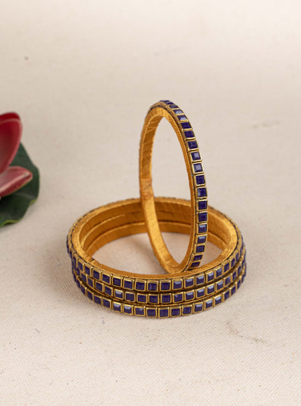 Kundan Bangles - Set of 4 - 2.8 inch - WL5166-2