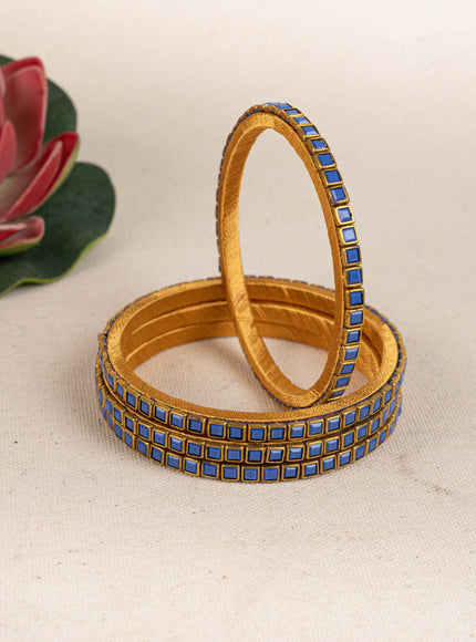 Kundan Bangles - Set of 4 - 2.8 inch - WL5166-2