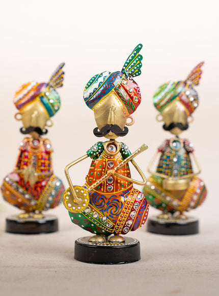 Metal Handpainted Musician - Set of 3 - 8 inch - WL5169
