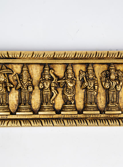 Brass Dasavatharam Plate Wall Hanging - 13 inch - WL5281