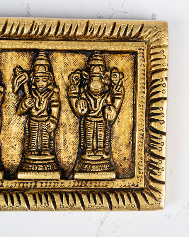 Brass Dasavatharam Plate Wall Hanging - 13 inch - WL5281