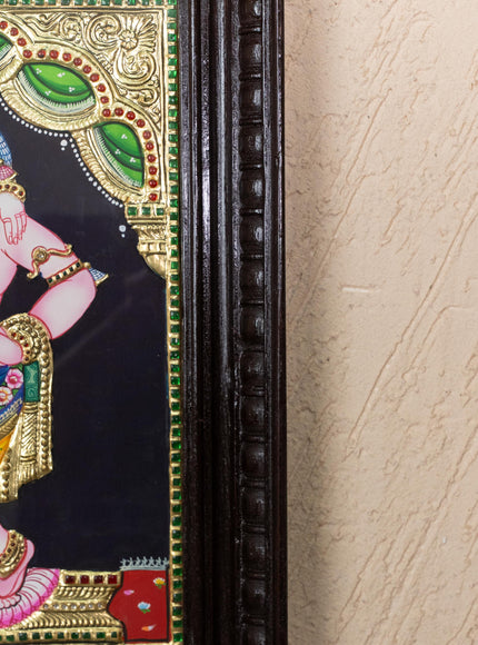 Tanjore Painting - Radha-Krishna - Flat (Gold Foil) - 15x12 inch - WL5336