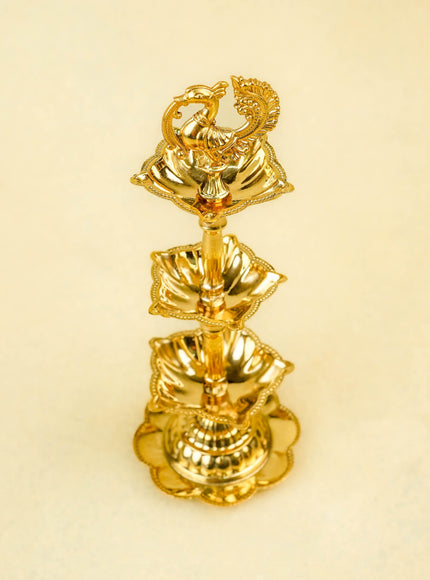 Brass Annapakshi Diya - 3 Step - 8 inch - WL5403