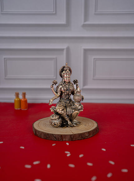 Brass Antique Lakshmi Idol - 4 inch - WL5413