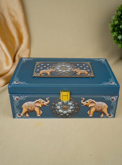 Decorative 2 Jar Dry Fruit Box - WL5449