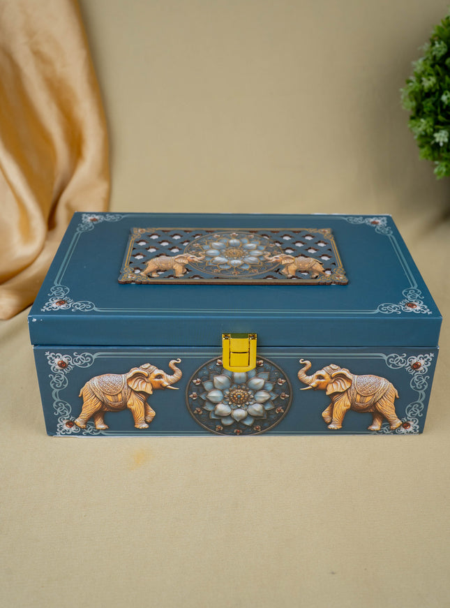 Decorative 2 Jar Dry Fruit Box - WL5449