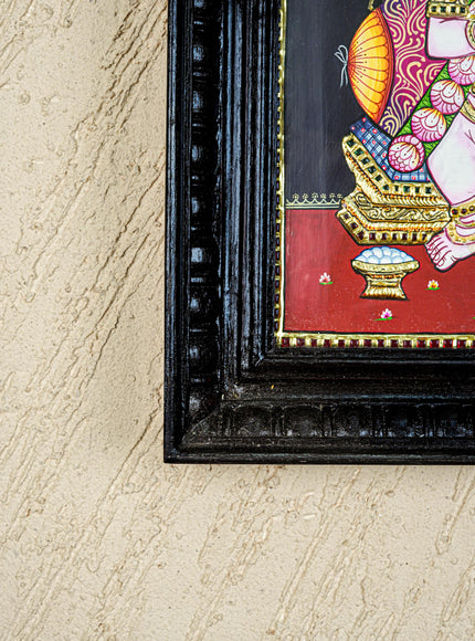 Tanjore Painting - Krishna - Flat (Gold Foil) - 12x10inch - WL5573