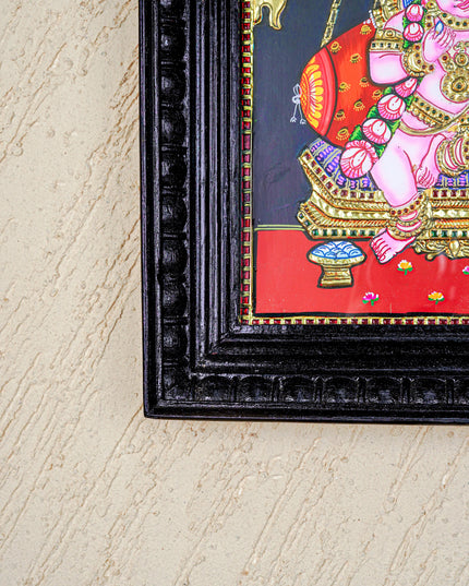Tanjore Painting - Krishna - Flat (Gold Foil) - 12x10inch - WL5573