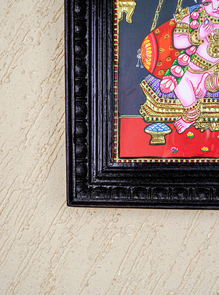 Tanjore Painting - Krishna - Flat (Gold Foil) - 12x10inch - WL5573