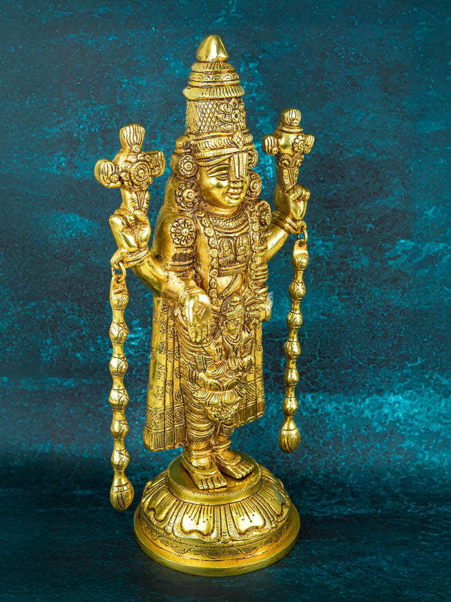 Brass Tirupathi Balaji Idol - 16 inch - WL5657