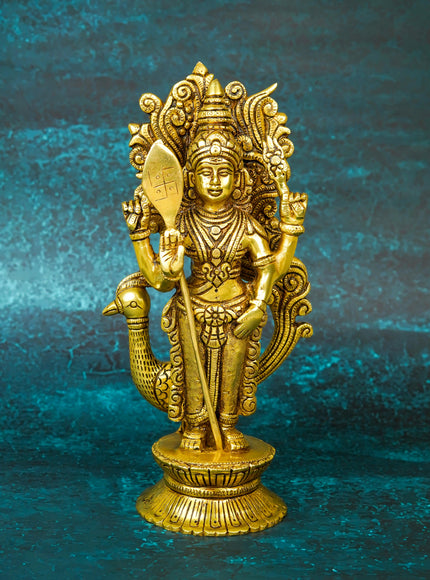 Brass Murugan Idol - 10 inch - WL5663