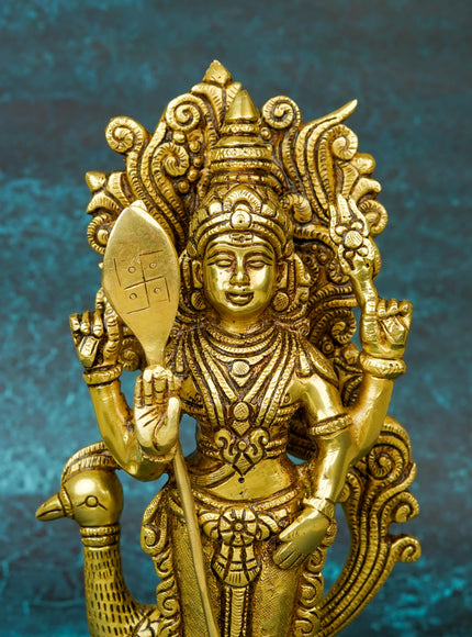 Brass Murugan Idol - 10 inch - WL5663