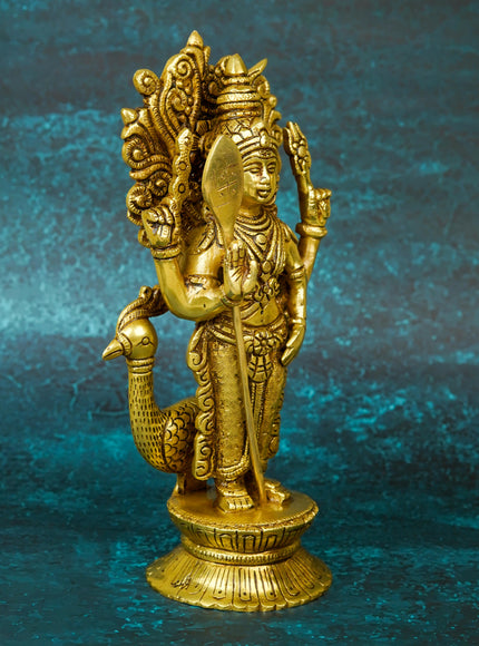 Brass Murugan Idol - 10 inch - WL5663