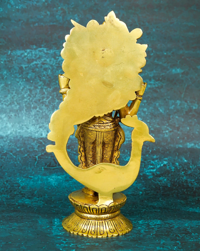 Brass Murugan Idol - 10 inch - WL5663