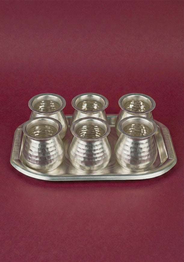 Tray with Set of 6 Glass - WL5689