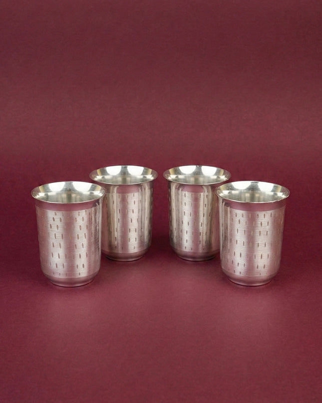 Tray with Set of 4 Glass - WL5694
