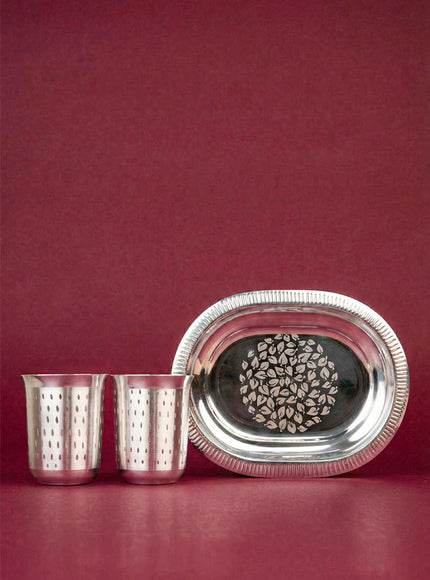Tray with Set of 2 Glass - WL5695