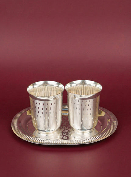 Tray with Set of 2 Glass - WL5695